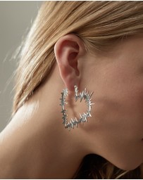 Karen Walker - Electric Heart Hoop Earrings