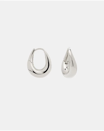 SAINT VALENTINE - Verso Mini Hoops - Silver