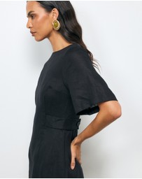 AERE - Clova Linen Mini Dress