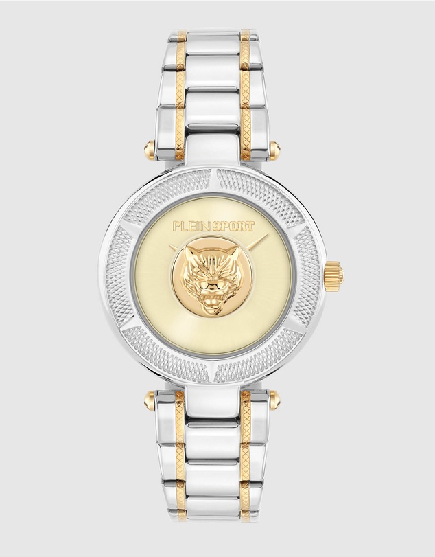 Plein Sport - OPIUM 34mm Silver Tone Analogue Watch