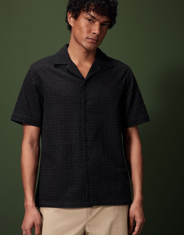 NEXT - Broderie Short Sleeve Shirt