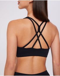 Upstate - Air Sculpt Strappy Crop - Black