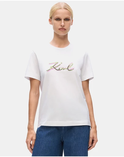 Karl Lagerfeld - Signature Sequins T-Shirt