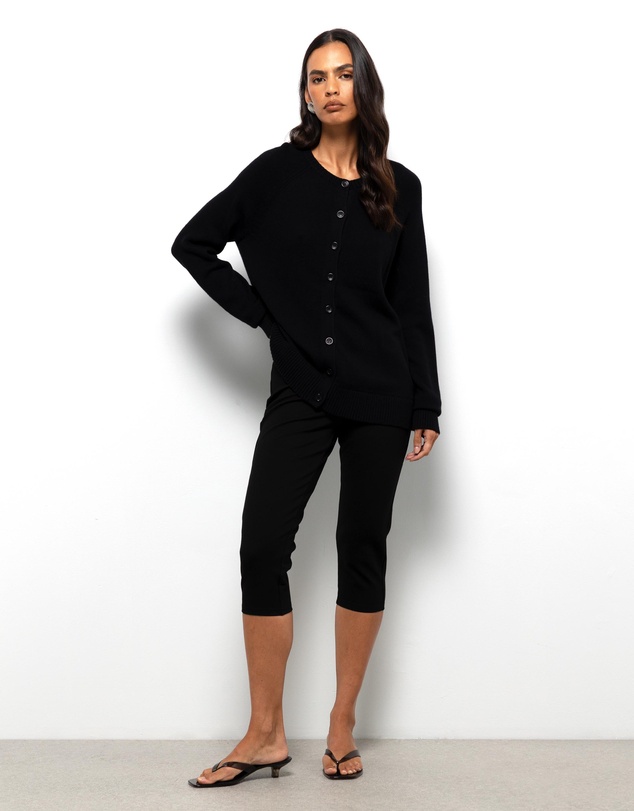 AERE - Nia Cotton Cashmere Blend Cardigan