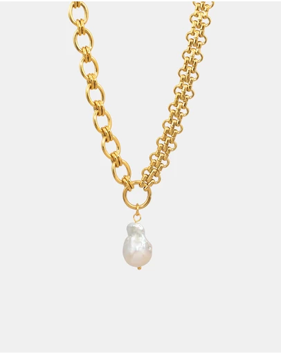 Zoe Olivia - Waterproof Chunky Pearl Statement Necklace