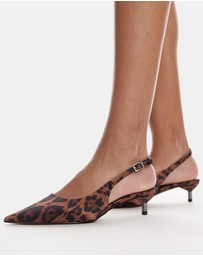 TOPSHOP - Ellie Slingback Mid Heel Court Shoes