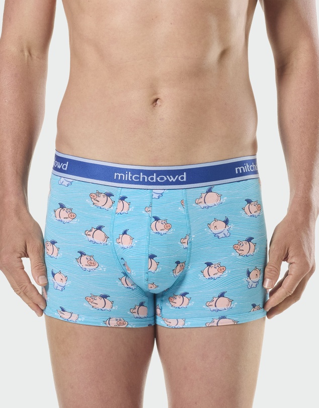 Mitch Dowd - Mitchdowd Mens 3 Pack Trunk in Shark Fin Print