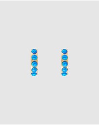 FAIRLEY - Indigo Opal Crystal Huggies