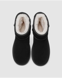 EVERAU - Australian Shepherd Ugg Mini Classic Suede Cow Suede Upper UGG Boots