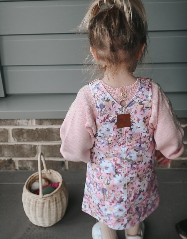 WITH LOVE FOR KIDS - Hazel Denim Pinafore Dress - Babies - Kids