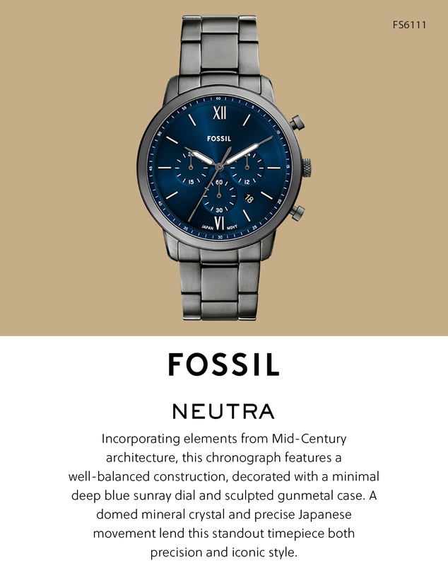 Fossil - Neutra Gun-Metal Chronograph Watch