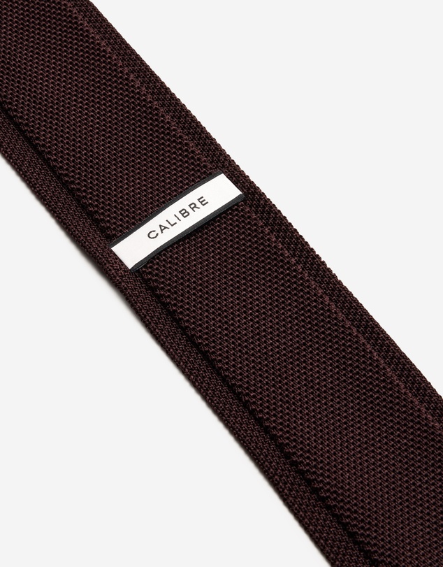 Calibre - Silk Knitted Tie Chocolate