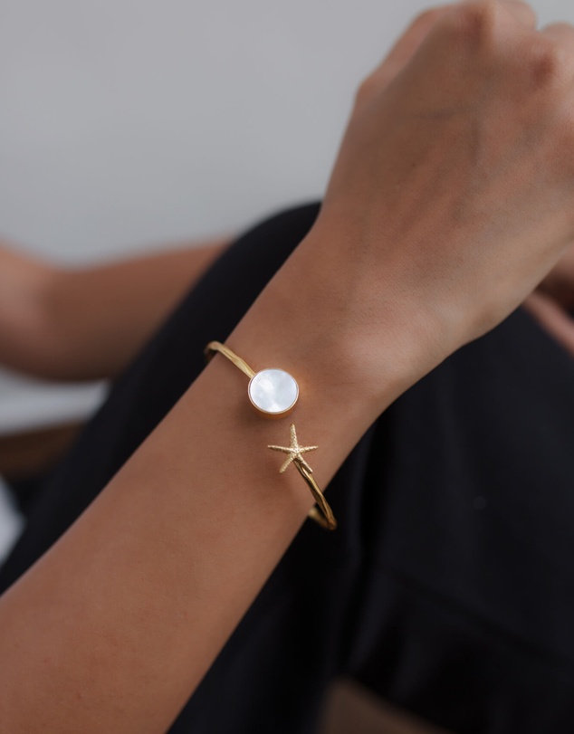 Meshca - Bayside Natural Pearl Cuff