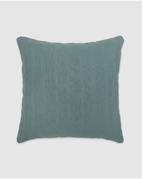 Bambury - Eva Square Cushion Blue