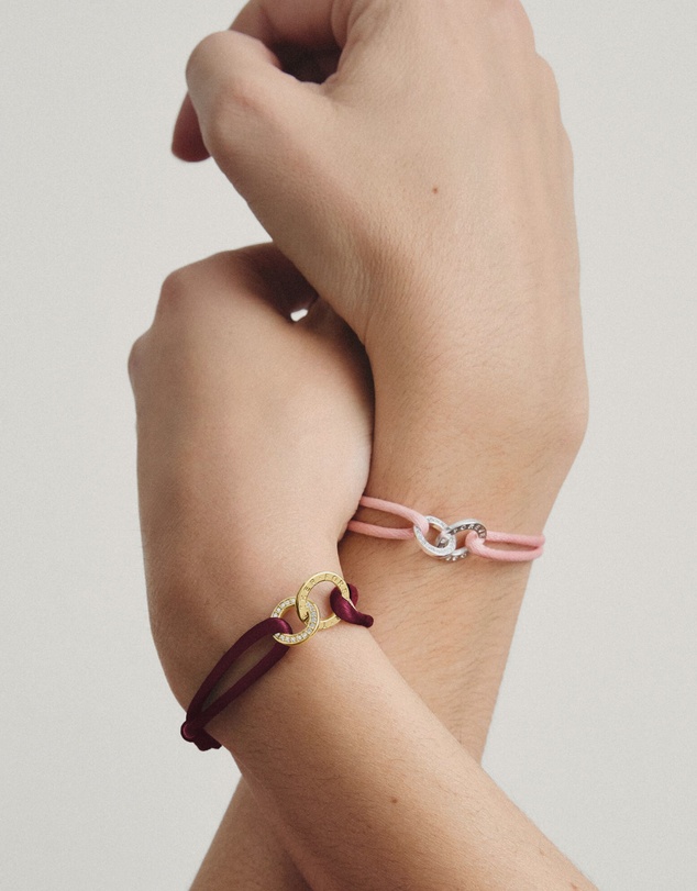 THOMAS SABO - THOMAS SABO Textile bracelet Together red with zirconia