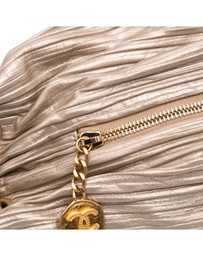 Pre-Loved by Azura Reborn - Pre-Loved chanel Pleated Leather Backpack Chain Detail