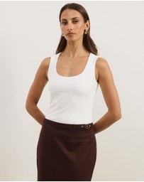 Atmos&Here - Jersey Scoop Neck Tank