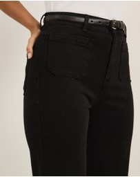 Atmos&Here - Luella High Rise Crop Flare Jeans