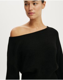Cotton On - Softest Luxe Off Shoulder Knit Top
