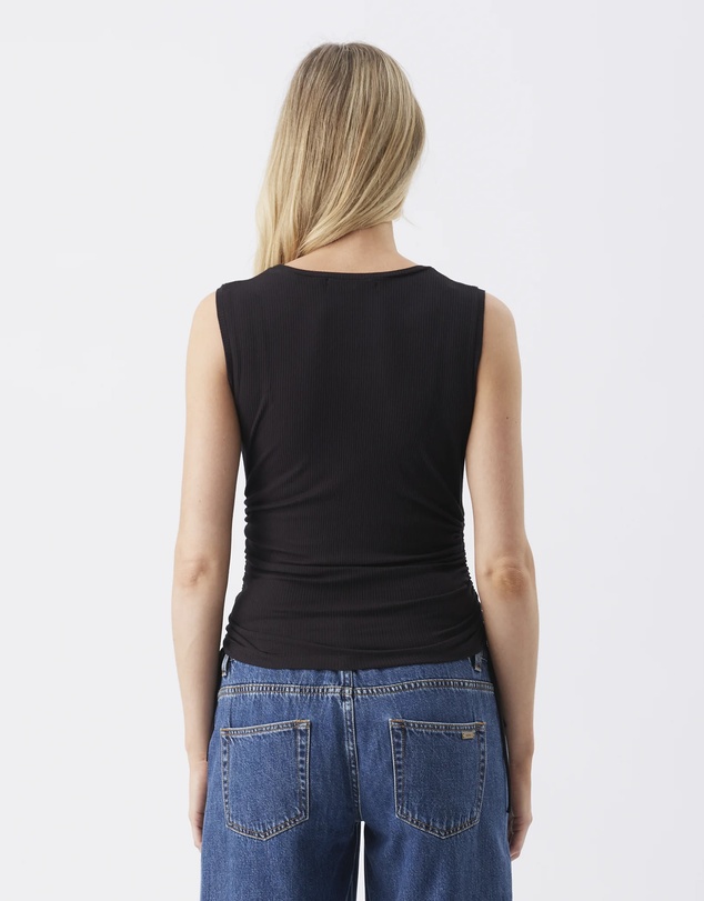 Ripe Maternity - Jodie Ruched Rib Tank