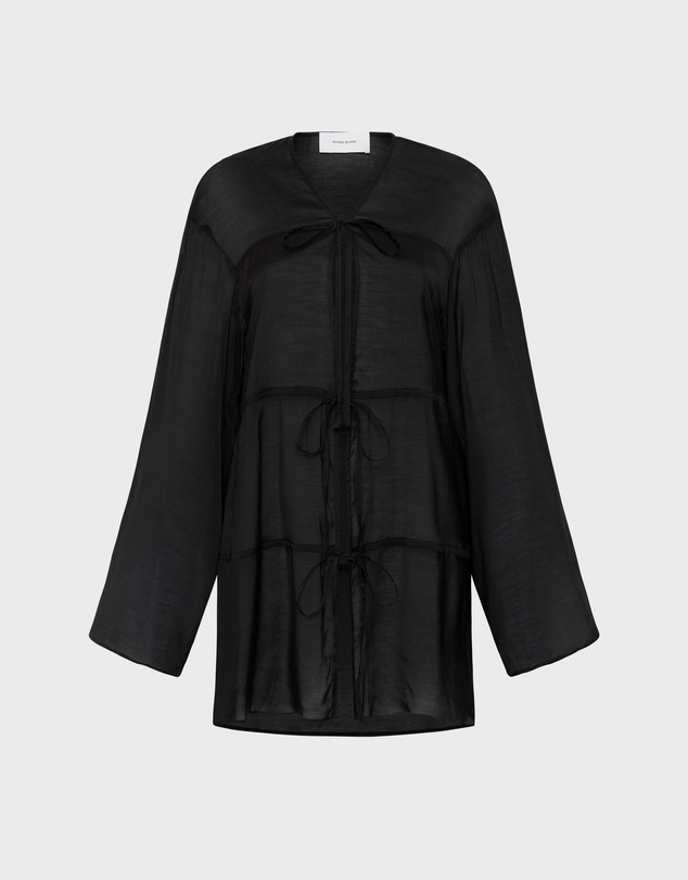 BONDI BORN - Cremona Tie-Front Mini Coverup