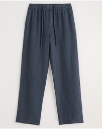 Seasalt - Seasalt Cornwall Navy Crewman Linen Trousers
