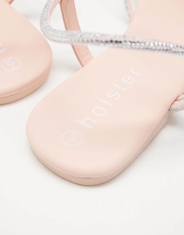 Holster - Viva Flat Strappy Sandals - Blush Pink - Women's