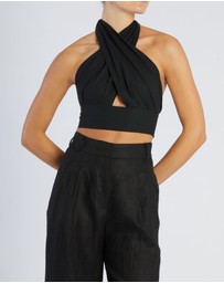 Amelius - Amrita Linen Halter Top