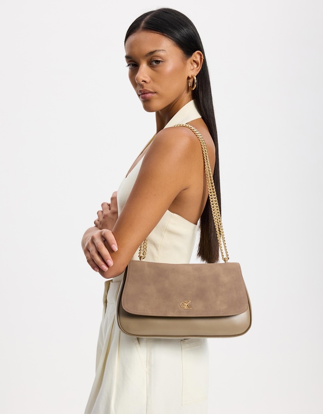 Calvin Klein - Convertible Chain Brushed Medium Bag