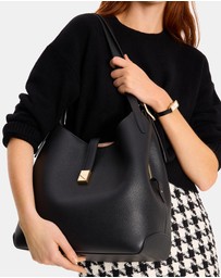 Kate Spade - Deco Pebbled Leather Large Shoulder Bag