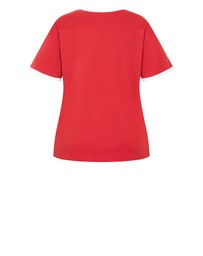 City Chic - Plus sizeGame On Tee - red