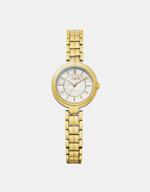 Jag - Kelly Womens White MOP Dial 27mm Gold Watch