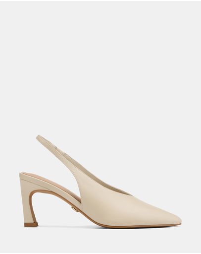 Vintage Ivory Nappa Leather