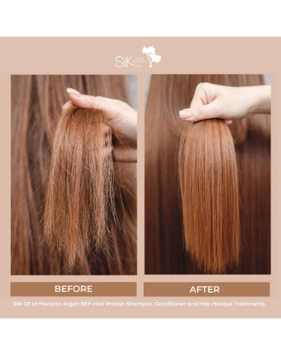 Silk Oil of Morocco - Silk Oil of Morocco - The Repair Protein Argan Collection (Everything You Need)