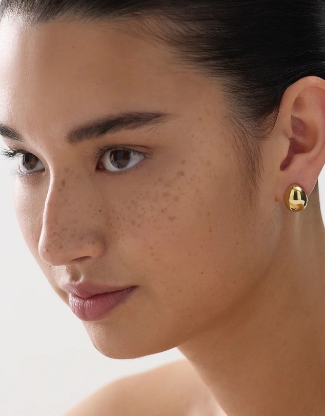 Najo - Encounter Yellow Gold Stud Earring