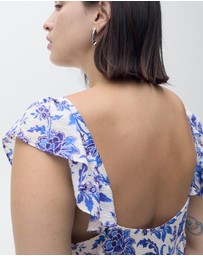M.N.G - Ramona Ruffled Floral Print Dress