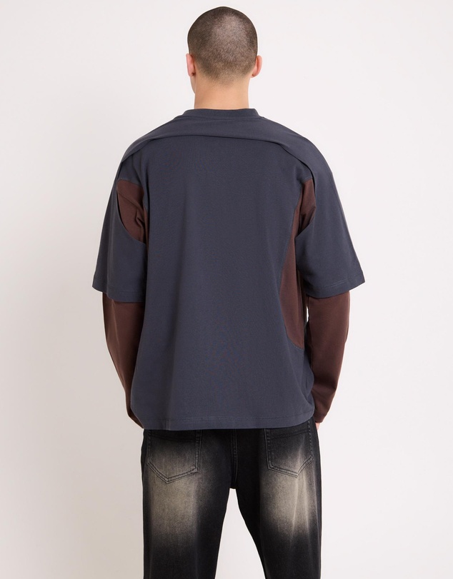 Black Noise White Rain - Workshop Double Layer Shirt