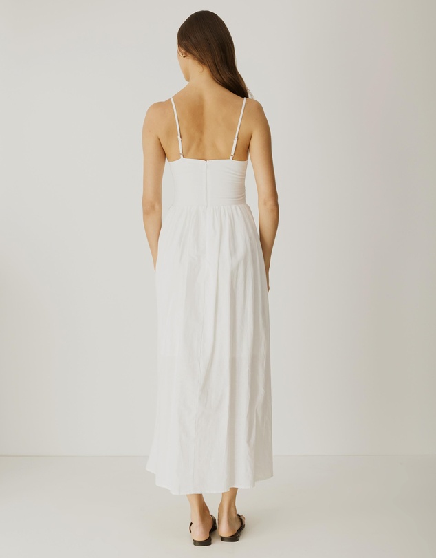 Atmos&Here - Sammy Linen Blend Midi Dress
