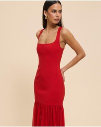 CHANCERY - Luella Scoop Neck Drop Waist Maxi Dress
