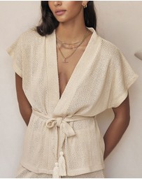 Arms Of Eve - Sardinia Wrap Top - Coconut