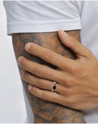 Haze & Glory - ICONIC EXCLUSIVE - Ring Men Onyx Hearty 925 Sterling Silver
