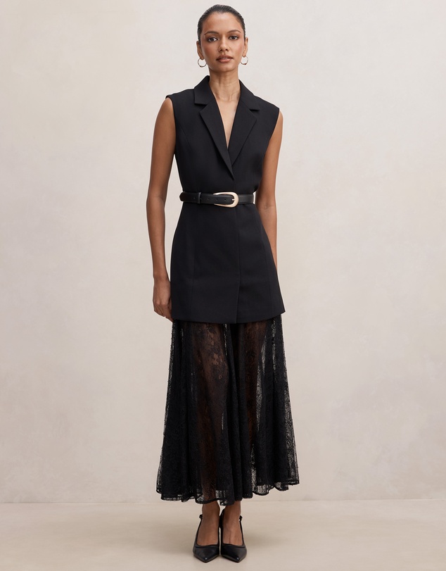 Forever New Petite - Shanae Petite Lace Sleeveless Dress