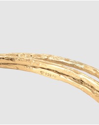 Elli Jewelry - Bangle Trio 925 Sterling Silver Gold-Plated