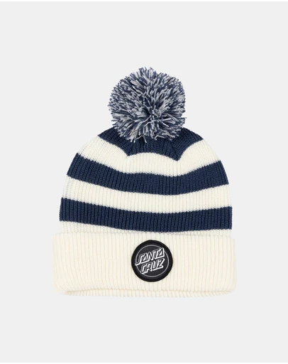 Santa Cruz - Reverse Dot Patch Bobble Beanie - Kids-Teens
