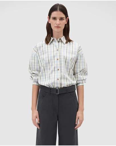 Oroton - Boyfriend Check Shirt