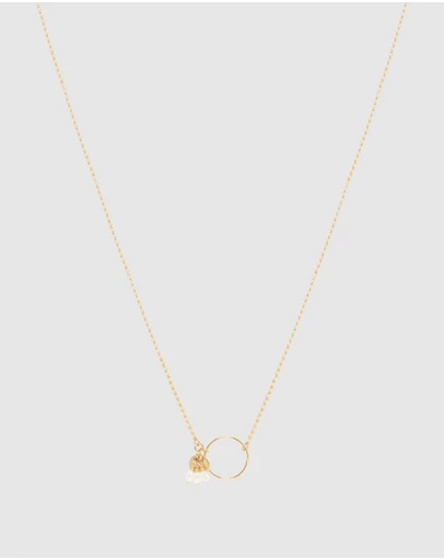Alana Maria - Pipa Freshwater Pearl Necklace - Gold