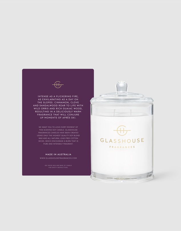Glasshouse Fragrances - Fireside In Queenstown 380g Soy Candle