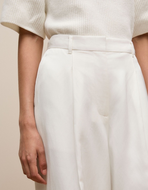 Trenery - Tailored Wide Leg Pant in White
