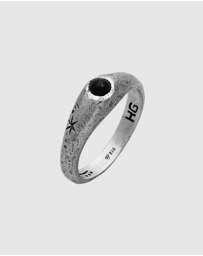 Haze & Glory - ICONIC EXCLUSIVE - Cast Away Ring in Oxidised 925 Silver