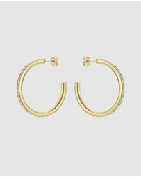 Ted Baker - CLANCI: Medium Crystal Hoop Earrings